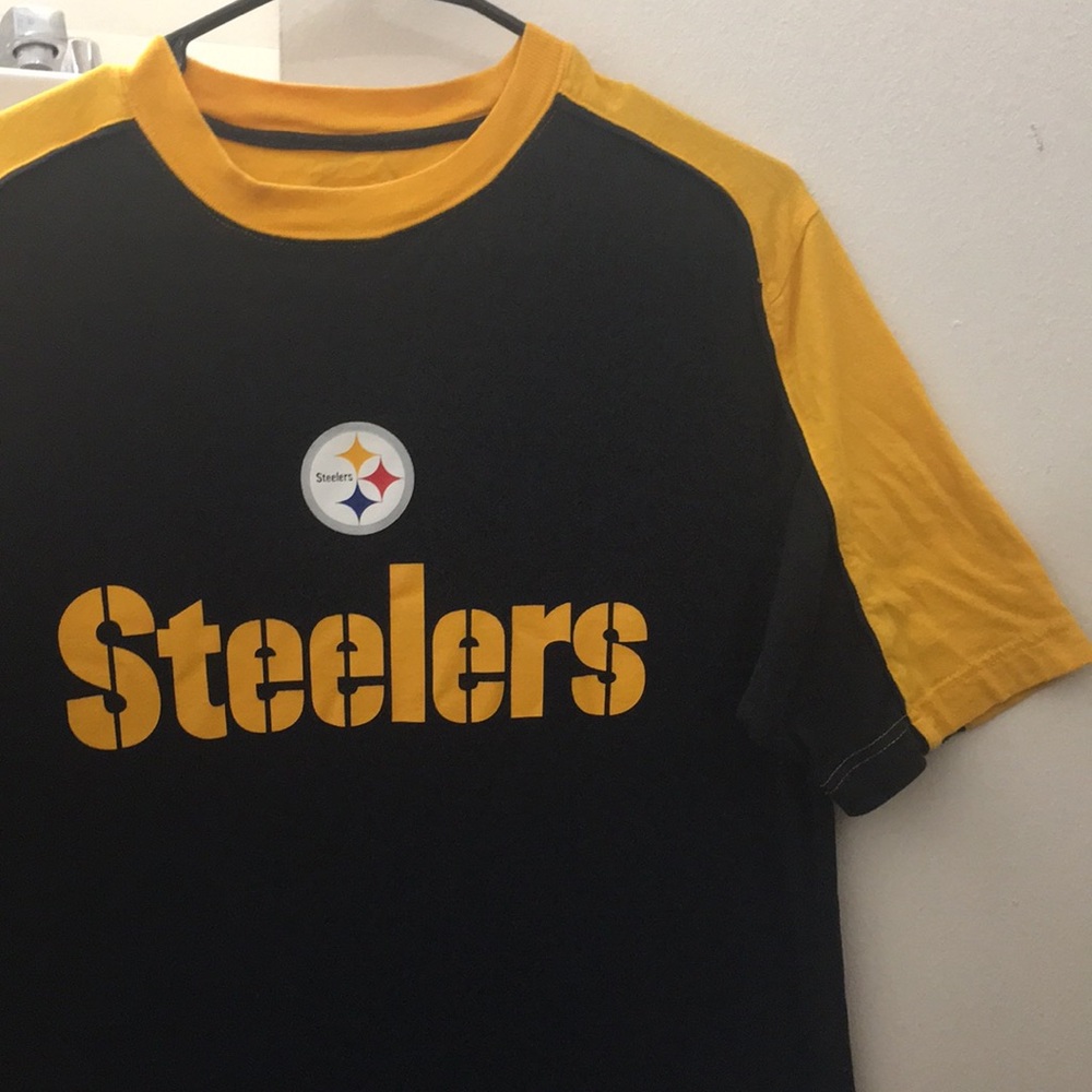 Reebok-NFL (Pittsburgh Steelers)- Black & Gold Tee